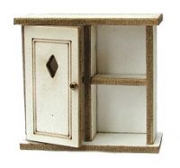 1:24th Cottage Wall & Shelf Cupboard