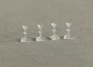 3D 1:48th Cocktail Glasses (Set of 4)