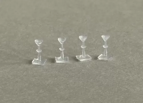 3D 1:48th Cocktail Glasses (Set of 4)