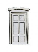 1:48th Classical Single Door & Pediment