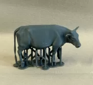 3D 1:48th Cow With Horns