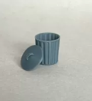 3D 1:48th Outdoor Dustbin & Lid