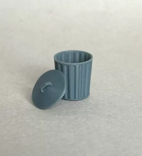 3D 1:48th Outdoor Dustbin & Lid