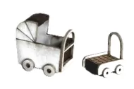 1:48th Dolly Pram & Baby Walker