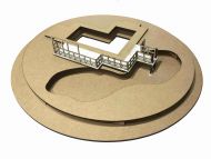 The Duck Pond Display Base Kit 1:48th - Enchanted Cottages Collection