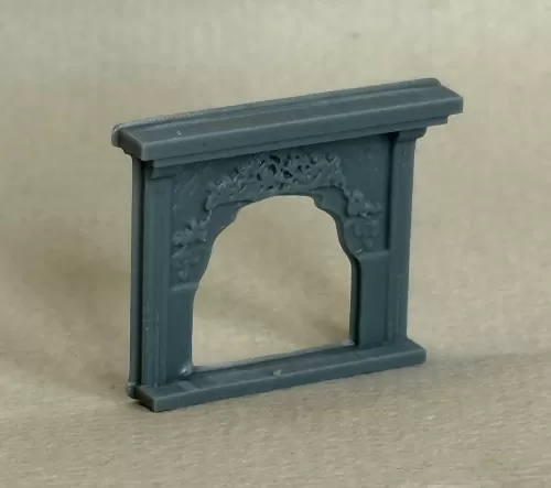 3D 1:48th Fancy Fireplace (Grey)