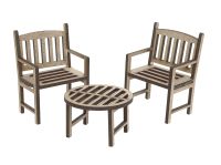 1:24th Garden Chairs & Table
