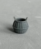 3D 1:48th Extra Large Round Basket