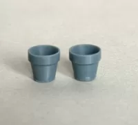 3D 1:48th Large Flower Pots (pair of)