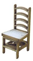 1:48th Pair of Ladder Back Chairs kit