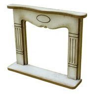 1:48th Large Shabby Chic Fire Surround Kit