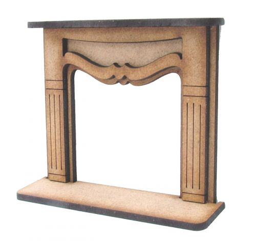 1:24th Medium Shabby Chic Fire Surround