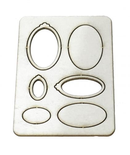 1:24th Oval Wall Frames