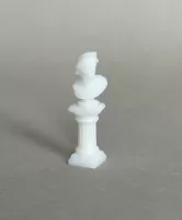 3D 1:48th Bust & Pillar (White)