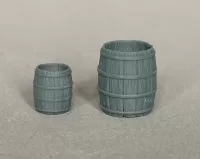 3D 1:48th Pair of Open Barrels