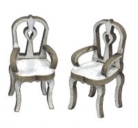 1:48th Pair of Parlour Chairs