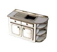 1:48th Retro Kitchen Sink Unit 