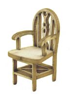 1:48th Pair of Rustic Carver Chairs Kit