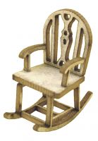 1:48th Rustic Rocking Chair Kit