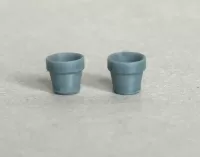 3D 1:48th Small Flower Pot (pair of)