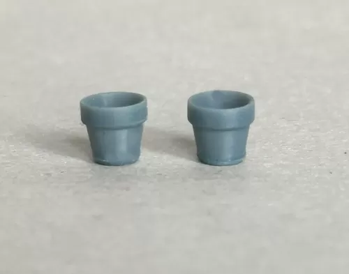 3D 1:48th Small Flower Pot (pair of)