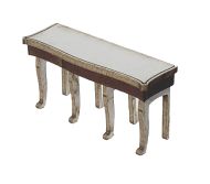 1:48th Serpentine Serving Table