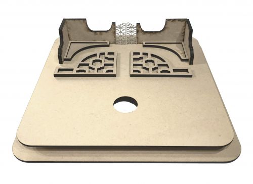 The Knot Garden Base 1:48th - Enchanted Cottages Collection