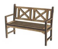 1:24th Traditional Garden Bench