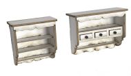 1:24th Dresser Wall Shelves (pair)