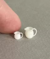 3D 1:48th Pair of Jugs (White)