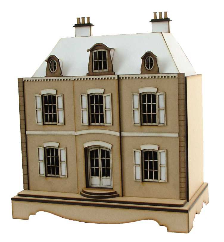 Southern Country Cottage 1:48 Scale Dollhouse 